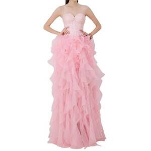 NEW ANGELA & ALISON hi-low prom dress in cotton candy